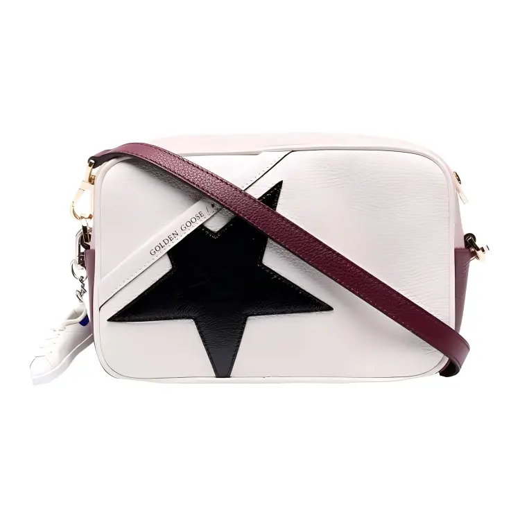 Golden Goose Leather Camera Bag, Shoulder Bag, Crossbody Bag Women's Multicolor