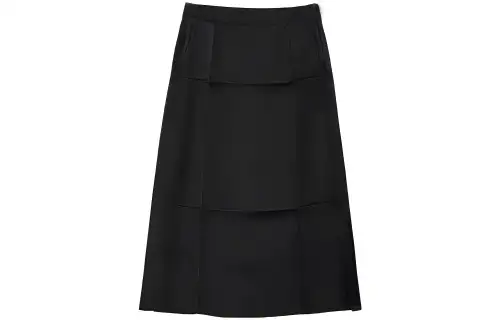 LOEWE Casual Long Skirts Women's Black Moderate Mid Length Other