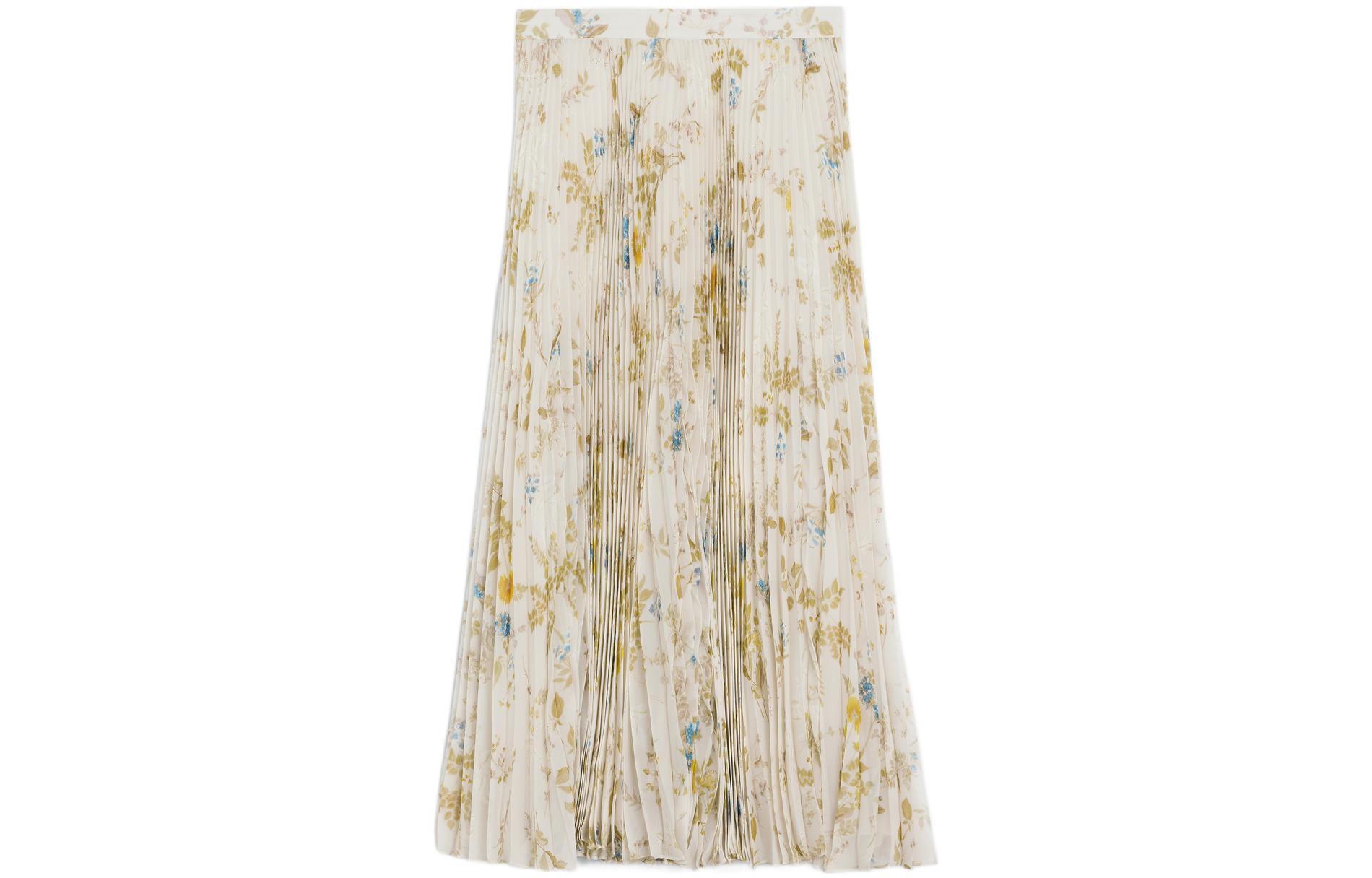 CELINE FW22 Casual Long Skirt Women's Gypsum