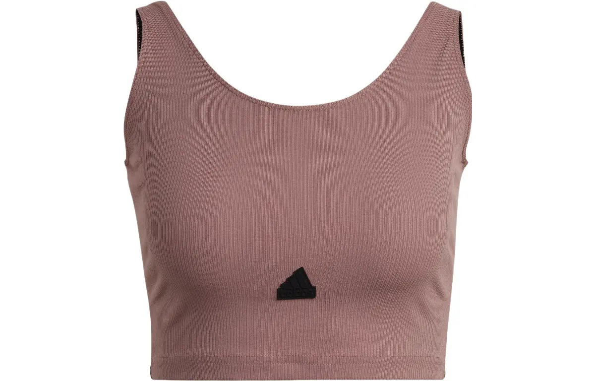 Adidas Sleeveless Sports Shirts Women's Wonder Oxidized Red Racerback