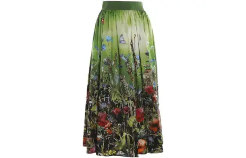 DIOR Casual Long Skirt Women's Green