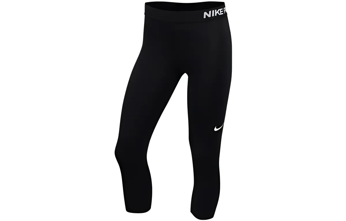 Nike Sports Pants Women's Black Moderate Cuffed Pants