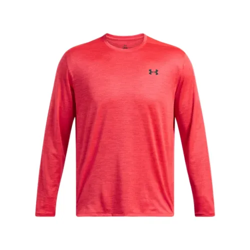 Under Armour T Shirts Men's Red Crew Neck Moderate Straight Fit