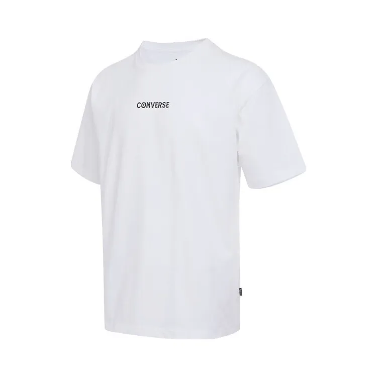 Converse T-Shirts Men's White Crew Neck Moderate
