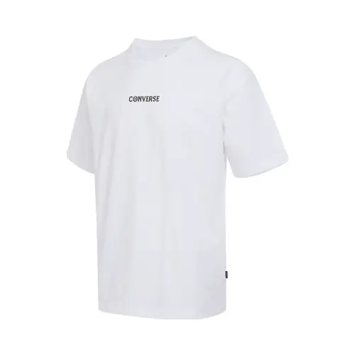 Converse T Shirts Men's White Crew Neck Moderate