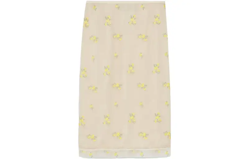 GUCCI Casual Long Skirts Women's Ecru Moderate Mid Length Other