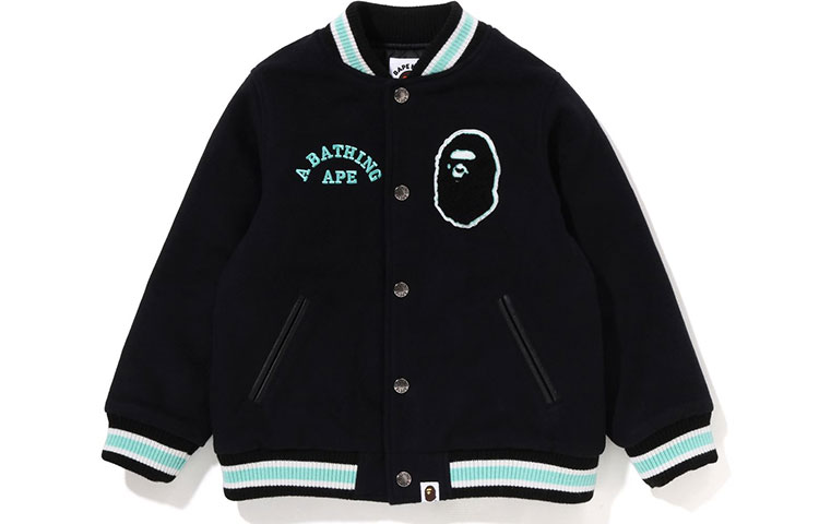 A BATHING APE Baseball human head, long-sleeve, children's jacket, with your logo imprint, with embroidery