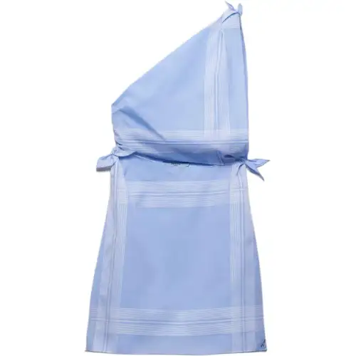 PRADA Checked Cotton Minidress