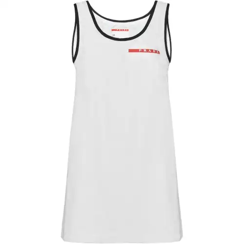 PRADA FW24 Slip Dress Women's White