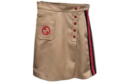 GUCCI Casual Short Skirts Women's Brown