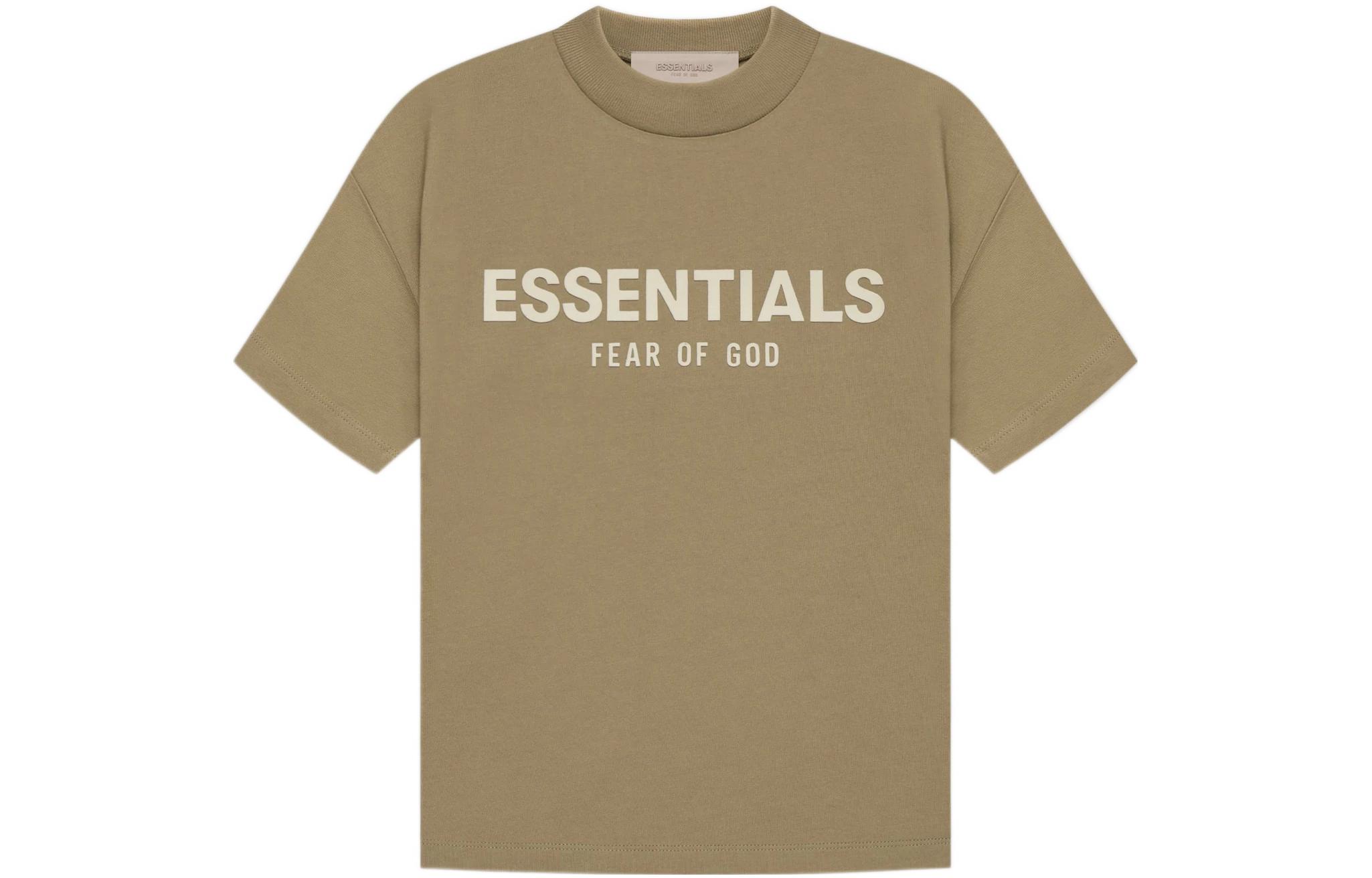 Мужская футболка Fear of God Essentials (янтарная)