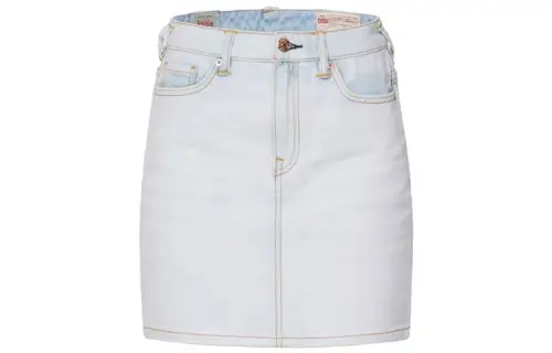 EVISU Denim white mini-skirt, A-line