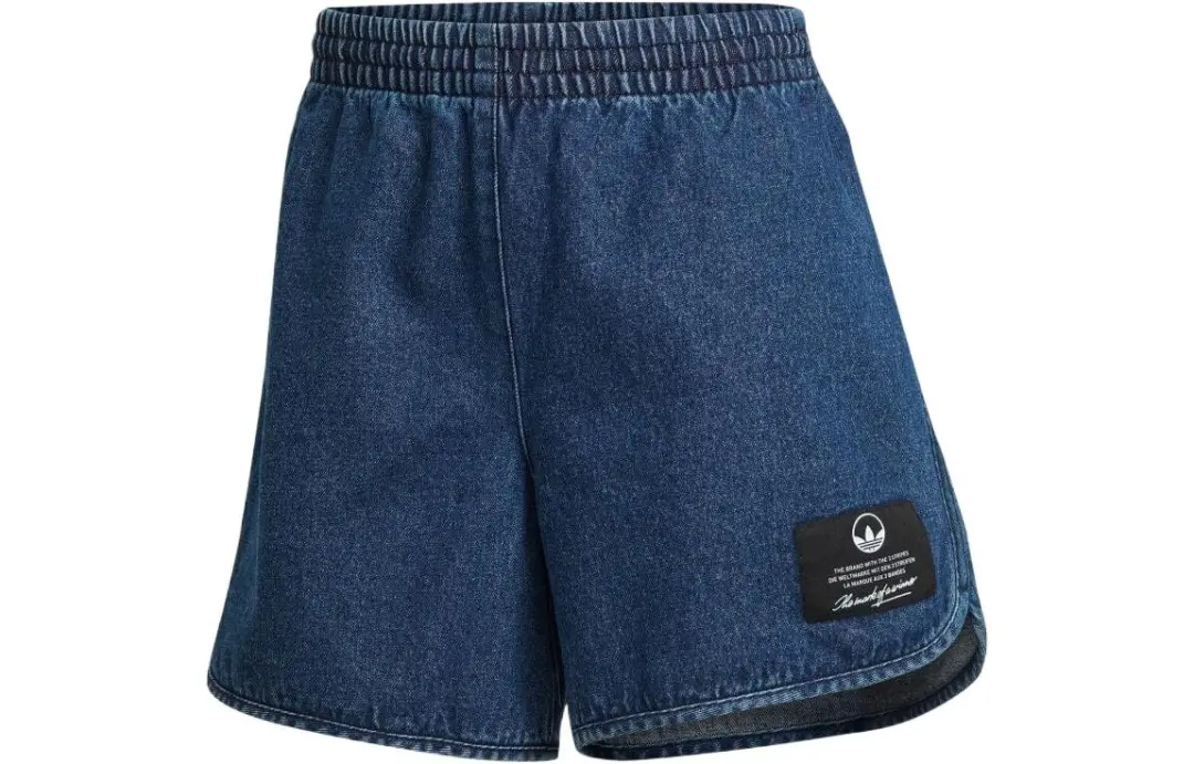 Adidas Originals Denim Shorts Women's Blue