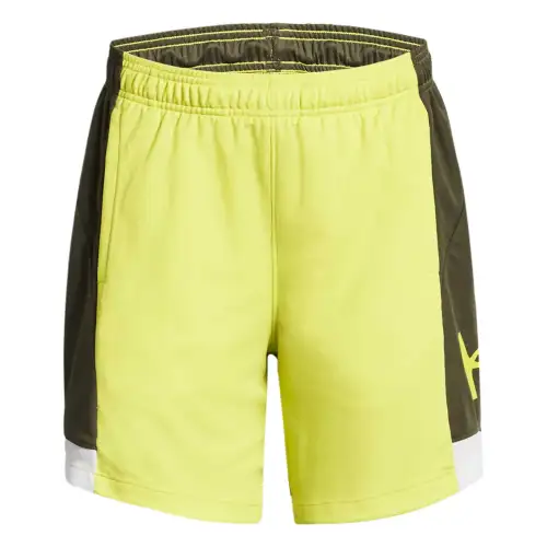 Under Armour Baseline Casual Shorts Women's Yellow Green