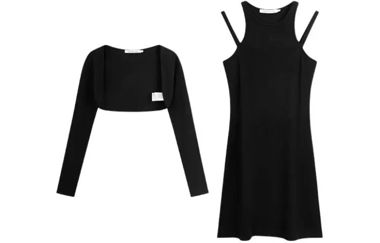 CALVIN KLEIN Skirt Set Women's Space Black