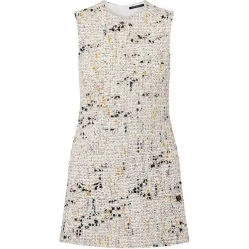 LOUIS VUITTON Bouclette Tweed A-line Dress
