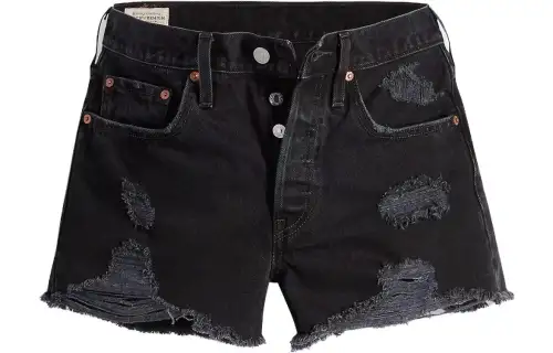 Levis Denim Shorts Women's Black