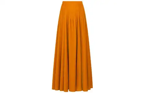 DIOR SS24 Casual Long Skirt Women's Orange
