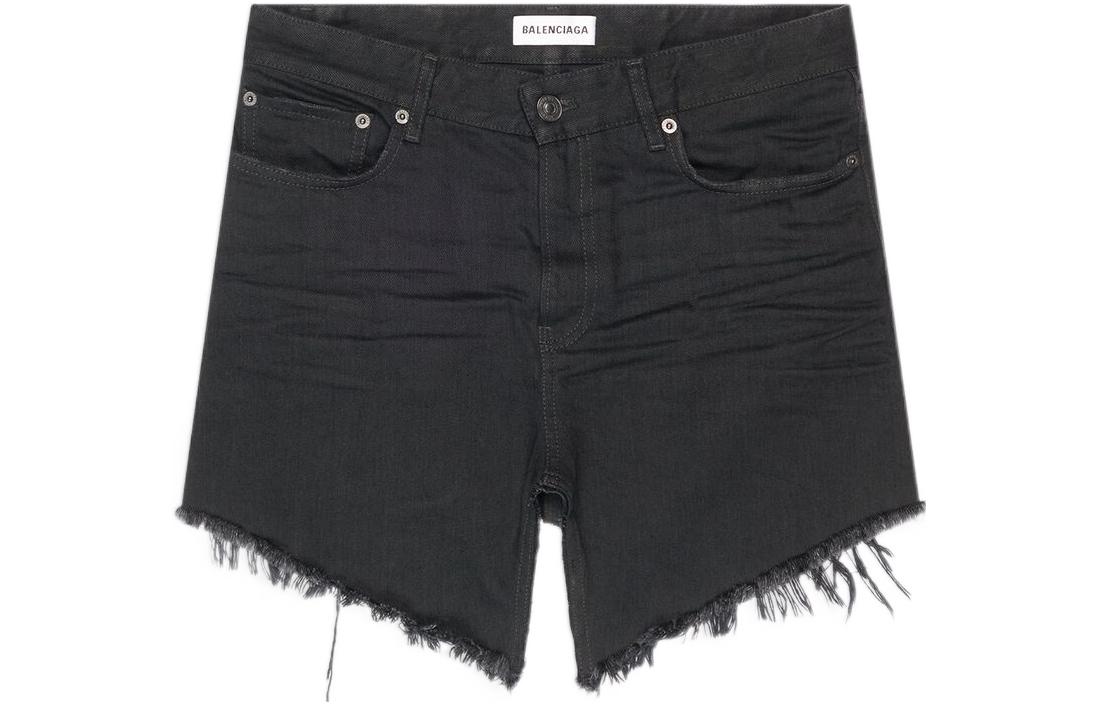 Женская юбка Balenciaga Denim Skirt (черная)