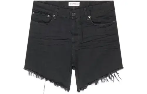 Balenciaga Cut Up Mini Skirt 'Rubber Black'