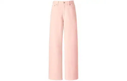 UNIQLO C Collection Jeans Women's Pink Moderate Straight Fit Pants