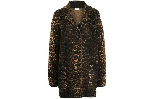 SAINT LAURENT Coats Women's Umber Lapel Moderate Straight Fit