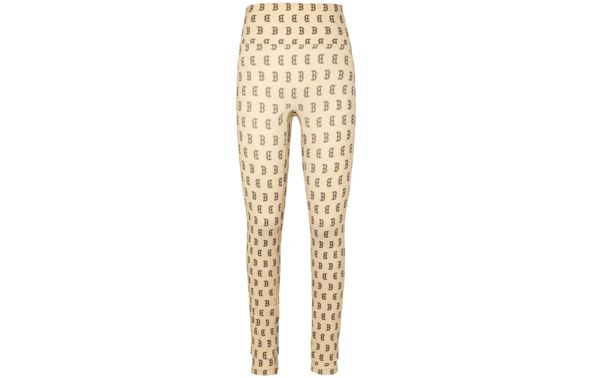 MLB Monogram Sports Pants Women's Apricot Moderate