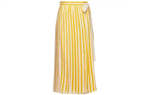 PRADA Casual Long Skirts Women's Yellow Thin Mid Length Other