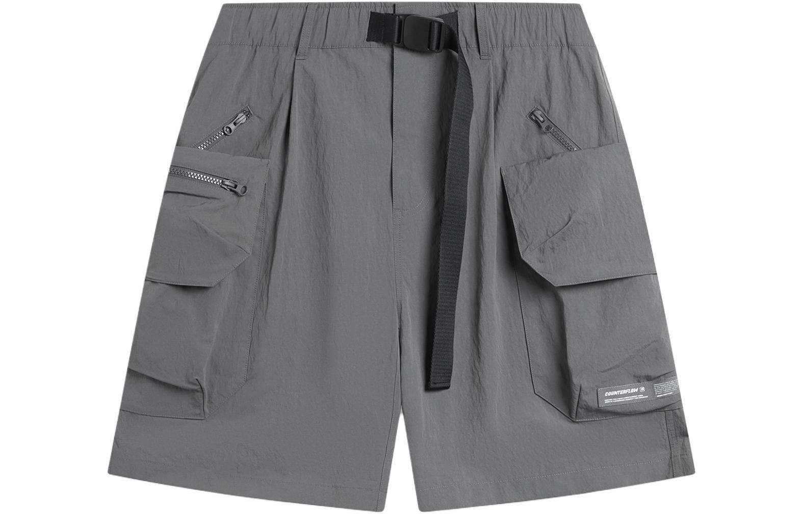 Li Ning CF Tracing Sports Shorts Women’s Thunderstorm Gray