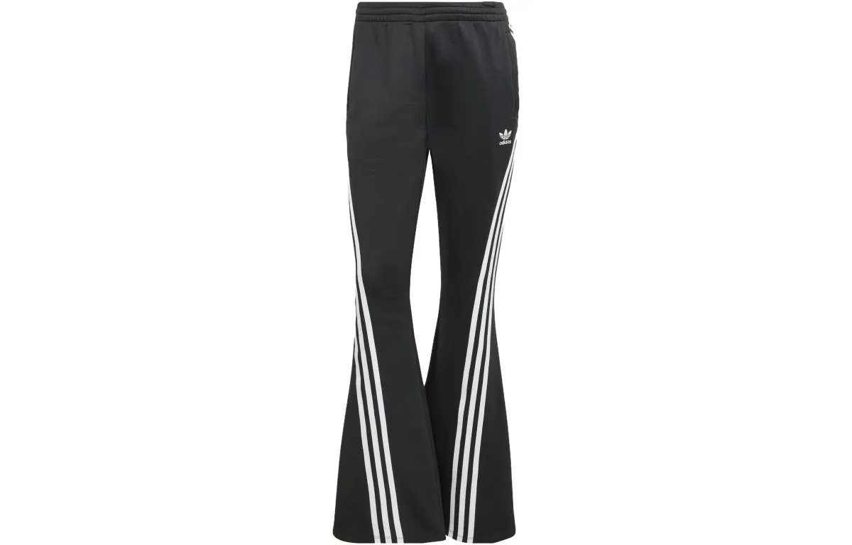 Adidas Originals 3-Stripes Flare Track Pants Black Women's