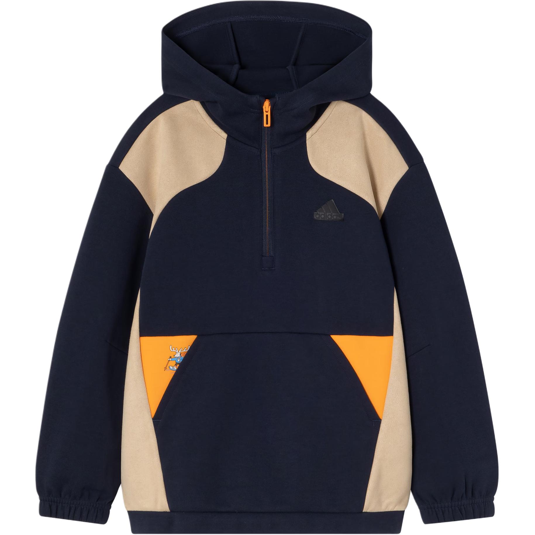 Мужское худи adidas CITY ESCAPE FW24 (темно-синее)