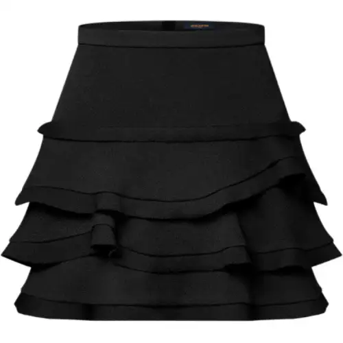 LOUIS VUITTON 1AFYYR Ruffle Mini Skirt