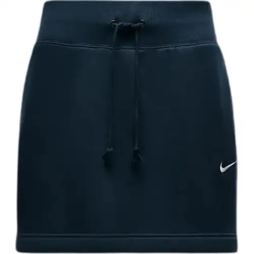 Nike Sportswear Phoenix Fleece Slim Mini Skirt Casual Short Skirts Women's Marine Blue