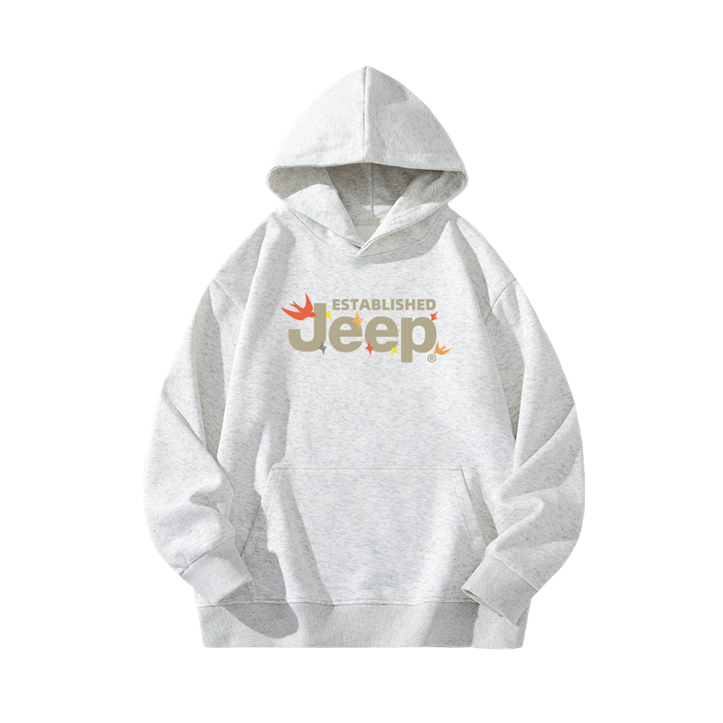 Унисекс худи Jeep logo (серый) — фото 8