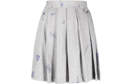 Vetements graphic-print pleated miniskirt