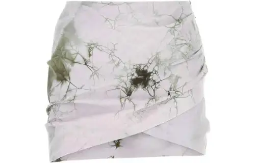 OFF WHITE Casual Short Skirts Women's White Moderate Short Other