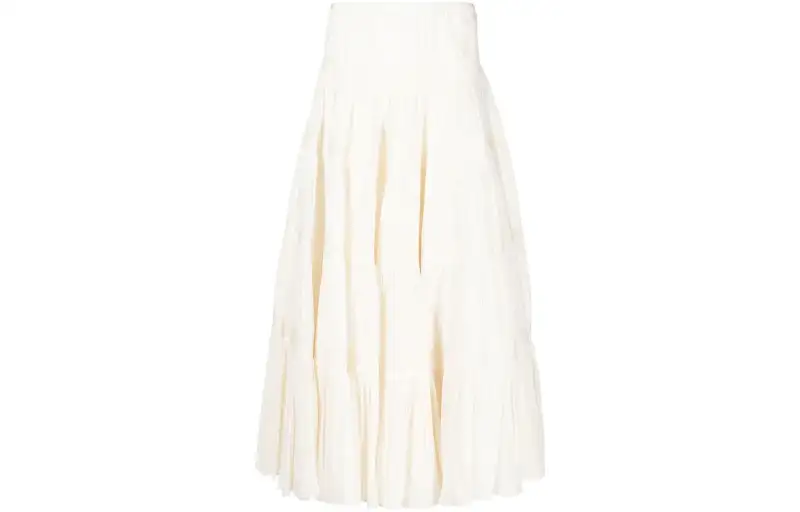 PRADA Casual Long Skirts Women's White Moderate
