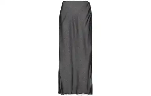 MIU MIU Casual Long Skirts Women's Black Thin Long Other