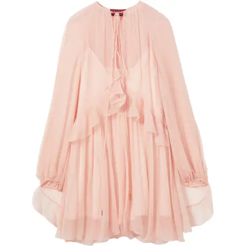 GUCCI SS25 Cruise Collection Long Sleeved Dress Women's Light Pink