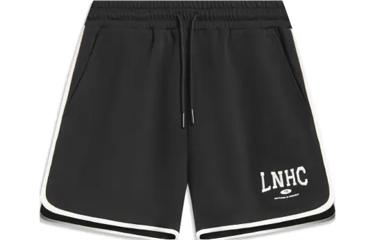 Li Ning Sports Fashion Collection Sports Shorts Women's Black Moderate Bermuda Shorts