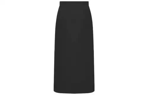 DIOR Mid Length Straight Cut Skirt Casual Long Skirt Women's Black