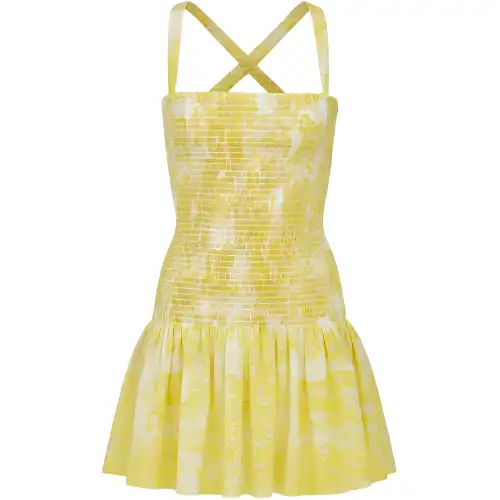 DIOR Slip Dresses Women's Yellow