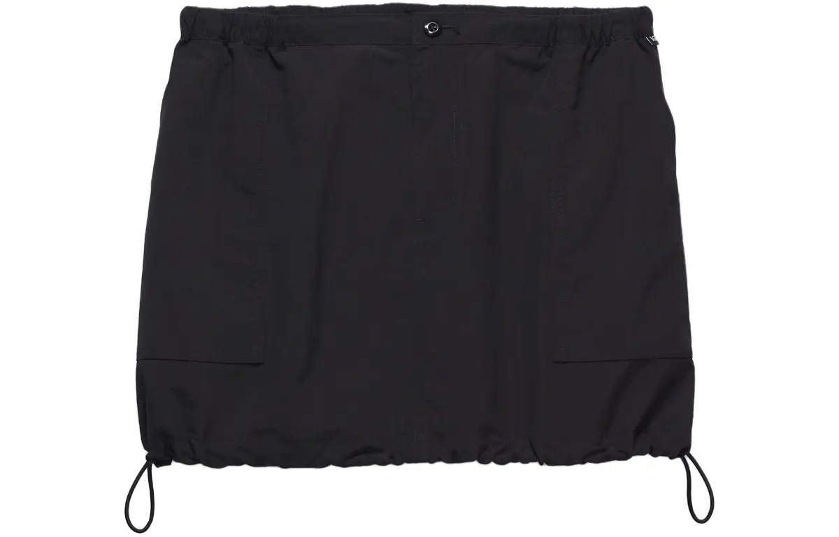 Vans Riley Nylon Mini Skirt Casual Short Skirts Women's Black