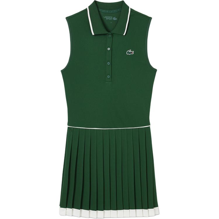 Lacoste logo-embroidery sleeveless mini dress