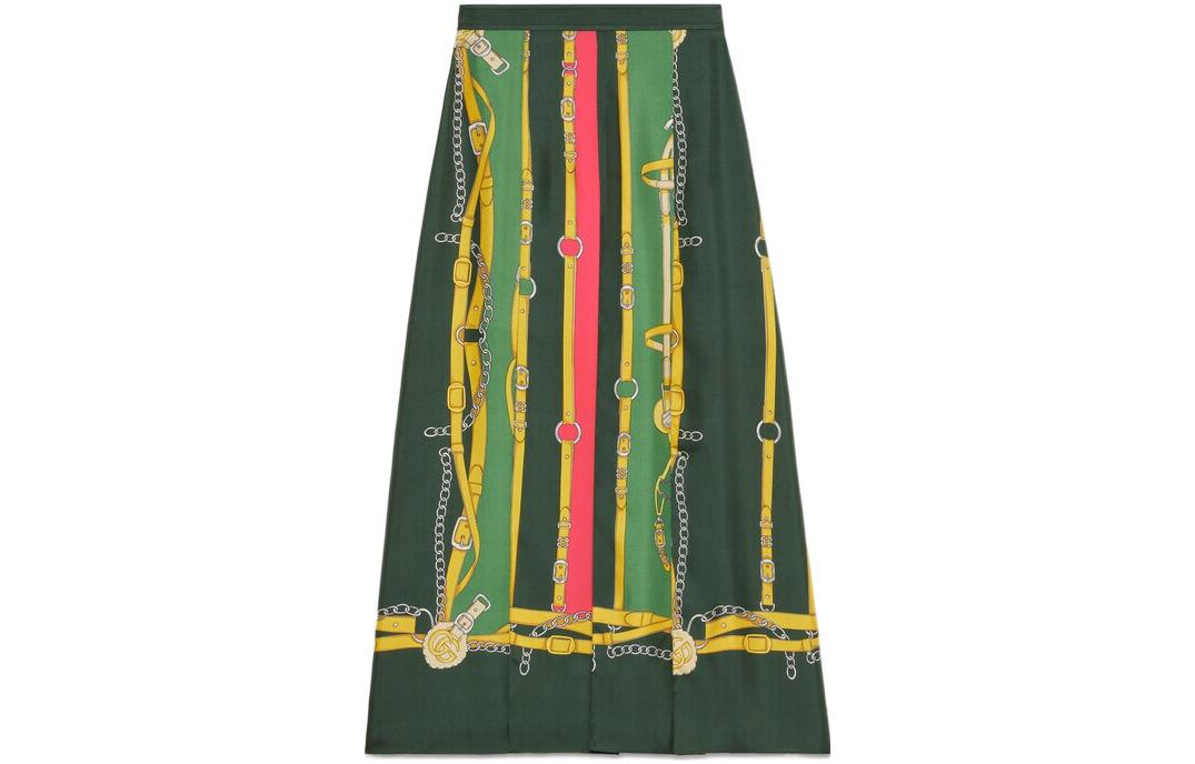 Женские длинное платье Gucci GUCCI FW22 (зеленое)