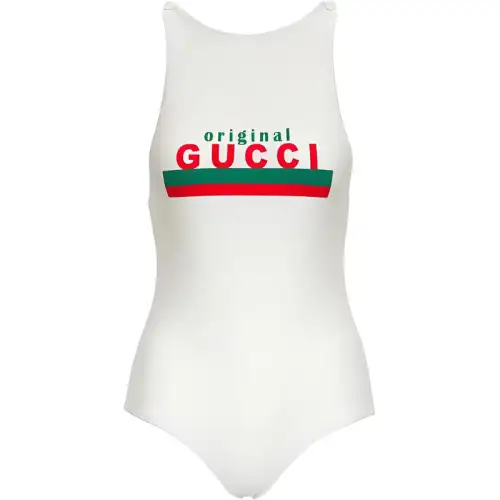 GUCCI Women's Sparkling Stretch Swimsuit White