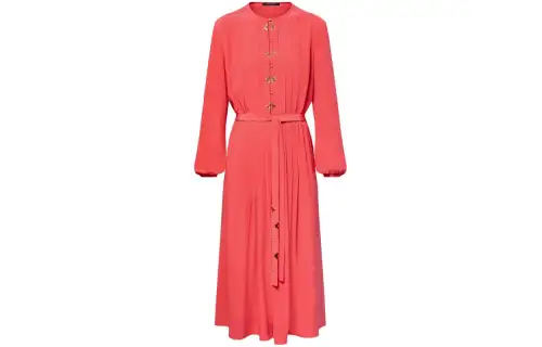 LOUIS VUITTON Long Sleeved Dress Women's Pink