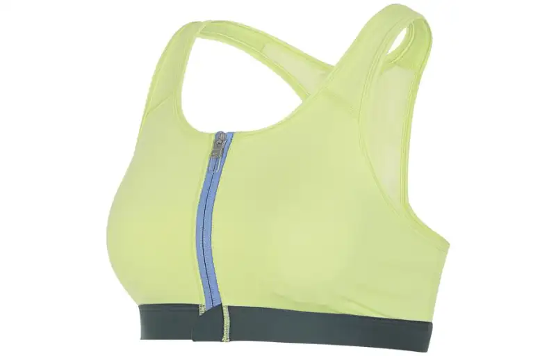 Nike DF SWSH ZIP FRONT BRA Sports Underwear Women's Neon Yellow