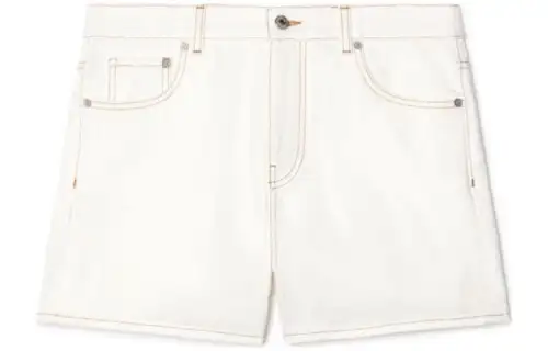 OFF WHITE Contrast stitching Denim Shorts