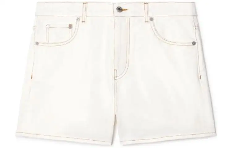 OFF WHITE Contrast stitching Denim Shorts